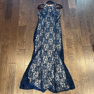 Women’s navy formal dress